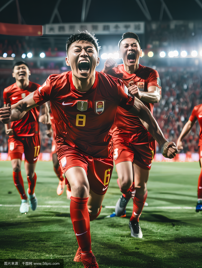 足球运动员在瞬息万变中展现实力